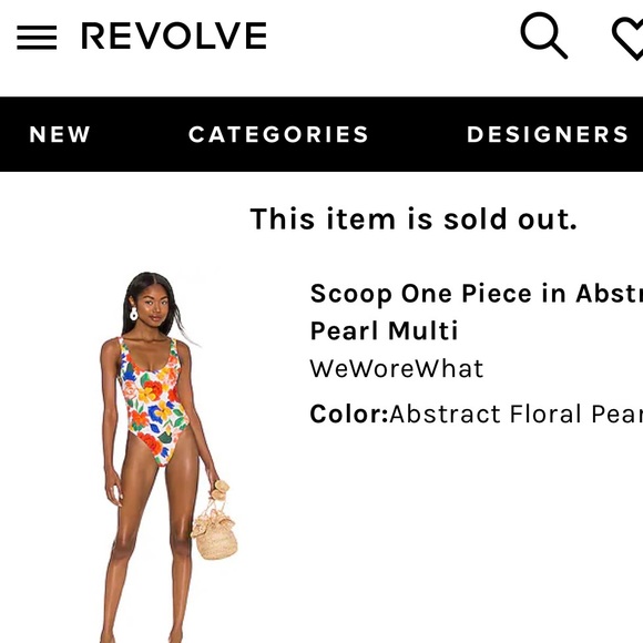 Weworewhat x revolve floral print one piece bathing suit - Picture 2 of 4